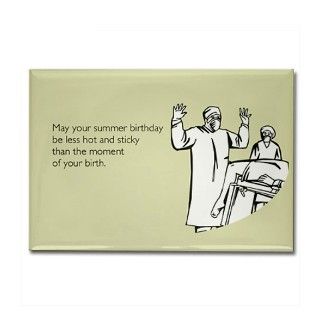 Hot & Sticky Birthday Rectangle Magnet by someecards