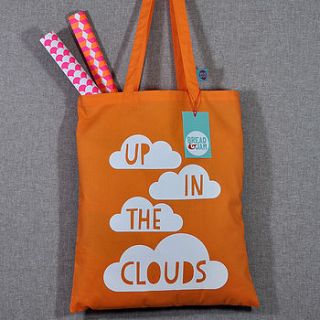 up in the clouds cotton tote bag by bread & jam