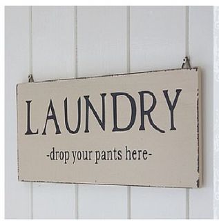 laundry sign by mr mcgregors