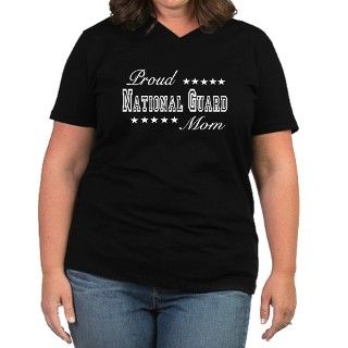 Proud National Guard Mom Womens Plus Size V Neck by aandacreations