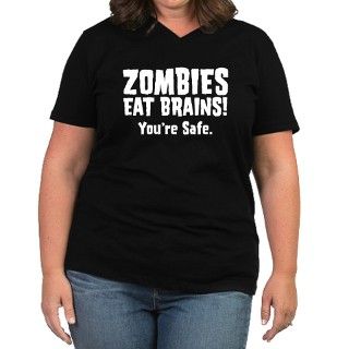 Zombies Eat Brains Youre sa Womens Plus Size V  by vonfresh