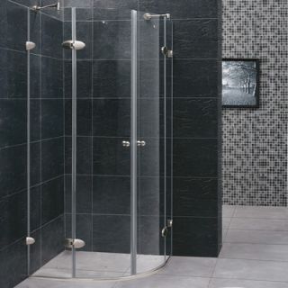 Vigo Neo Angle Round Double Door Frameless Shower Enclosure