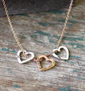 personalised mini heart necklace by posh totty designs boutique