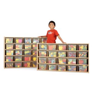 Young Time 25 Tray Storage Cubbie with Clear Trays