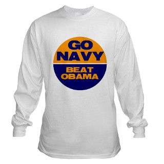 Go Navy Beat Obama Long Sleeve T Shirt by go_navy_beat_o