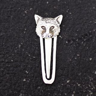 sterling silver felix cat bookmark by bloom boutique