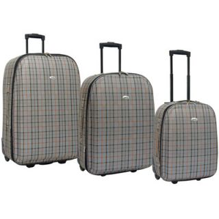 Travelers Club Villa 3 Piece Expandable Rolling Luggage Set