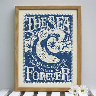 sea print by snowdon design & craft