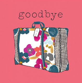 goodbye card by stop the clock design