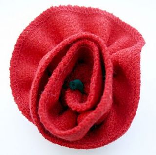 harris tweed corsage by julianna grove