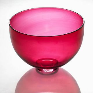 hand blown glass bowl by charlotte sale glass