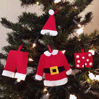 make your own santa clothes decoration kit by sarah hurley designs