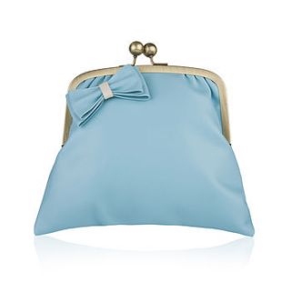 tulip leather clutch bag by rachel simpson