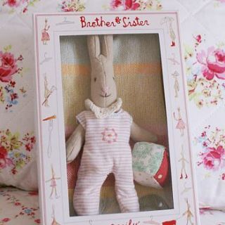 baby rabbit gift set by the chic country home