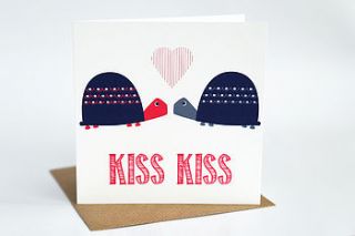 kiss kiss card by allihopa