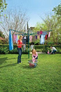 Hills Hoist Rotary 8 S3  Forest Glade Green (Formerly Rotary 500)   "Extra Large" Clothesline   Clothes Lines
