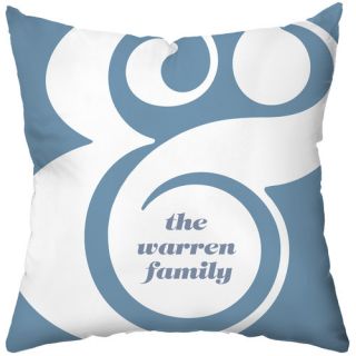 Checkerboard, Ltd Personalized Ampersand Polyester Throw Pillow