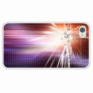 Custom Designer Apple 4 4S Technology Binary Of In Love Gift White Cellphone Skin For Everyone Cell Phones & Accessories