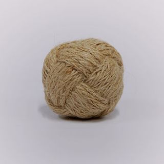 rope jute knot decorative knob by trinca ferro