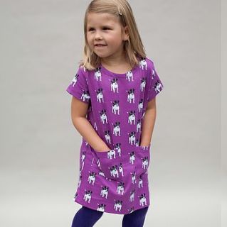 organic jack the dog print a line dress by ava and luc
