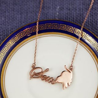 rose gold necklace by j&s jewellery