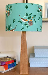 handmade birds wooden table lamp by hunkydory home