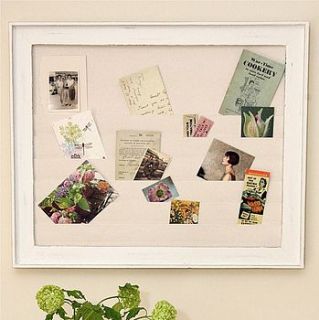 framed fabric memo board by primrose & plum
