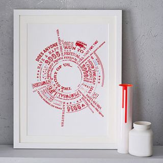 personalised 'story of us' print by betsy benn