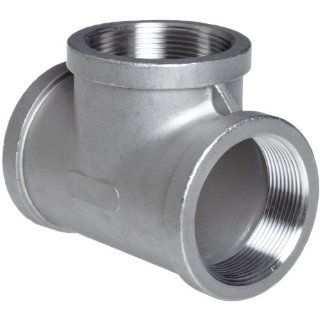 Stainless Steel 316 Cast Pipe Fitting, Tee, MSS SP 114, 3/4" NPT Female Industrial Pipe Fittings
