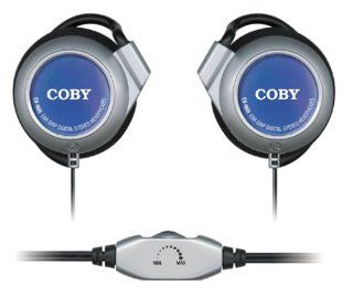 Coby CVH68 Lightweight Digital Super Bass Headphones with Volume Control Electronics