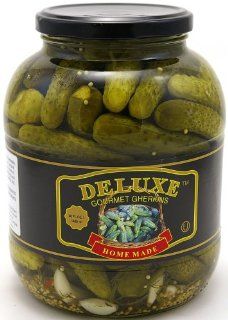 Mr. Garden Baby Dill Pickles, Gherkins, Kosher, 50 Ounce Glass Jar (Pack of 3)  Condiments Pickles And Relishes  Grocery & Gourmet Food