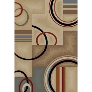 Infinity Home Barclay Ivory Arcs and Shapes Rug