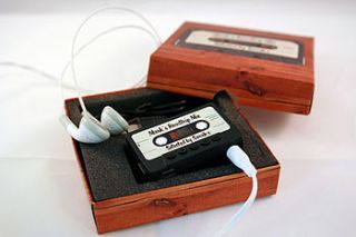 personalised retro  player with 10 songs by mixpixie