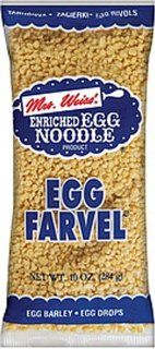 Mrs Weiss Egg Farvel, 10 Ounce Packages (Pack of 12)  Egg Noodles  Grocery & Gourmet Food