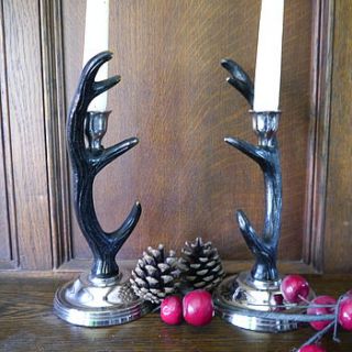 stag antler candlestick by deservedly so