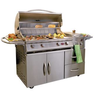 CalFlame 80 A LA Cart Deluxe 4 Burner Gas Grill with Side Burner