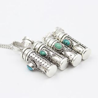 dahlia silver wish box necklace by regalrose