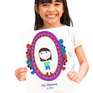 personalised 'mummy' frame card by claire close