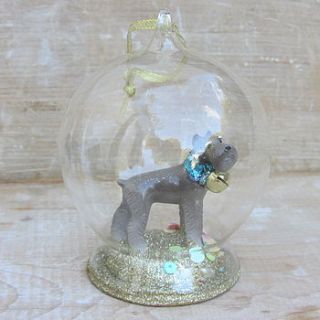 ornamental terrier christmas globe by horsfall & wright