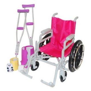 Toy / Game My Girl Wheelchair And Crutch Set (53003)   Make Sure Your Favorite Girl Gets Well With A Smile Toys & Games