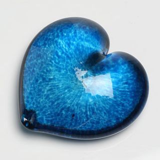 handmade lead crystal glass heart by catherine daley designs