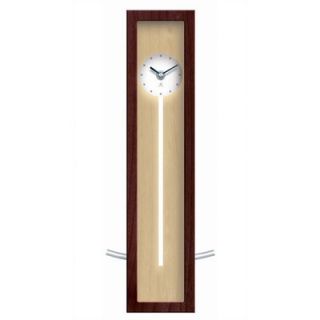 Infinity Instruments Illusion Wood Pendulum Wall or Table Clock In