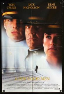 Few Good Men DS int'l one sheet movie poster '92 best close up of Tom Cruise, Jack Nicholson & Demi Moore Entertainment Collectibles