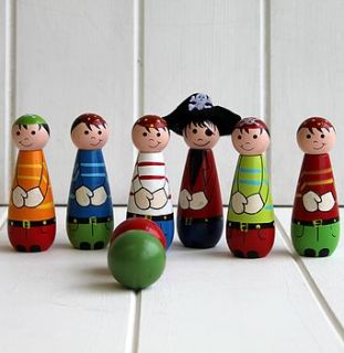 wooden pirate skittles by posh totty designs interiors