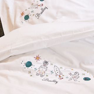 personalised space duvet cover by big stitch