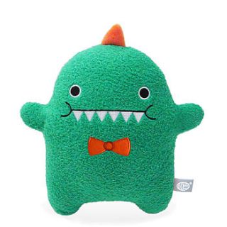 dino with bow tie plush toy by noodoll