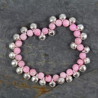 semi precious bead bracelet with bells by nest