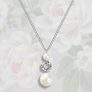 paramour vintage style pearl drop necklace by susie warner