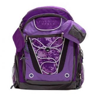 Five Star Girls Purple Digital Camouflage Backpack Bag Five Star Clothing