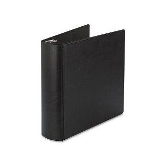 Samsill Products   Samsill   Contour Heavy Duty Locking Round Ring Binder, 11 x 8 1/2, 3" Capacity, Black   Sold As 1 Each   Contour heavy duty locking round rings hold your documents securely.   Rings mounted on back lid so pages lie flat and reduce 